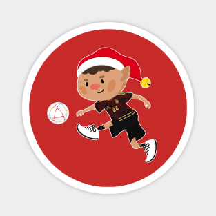 Germany football Christmas elf. Football World Cup soccer T-Shirt Magnet